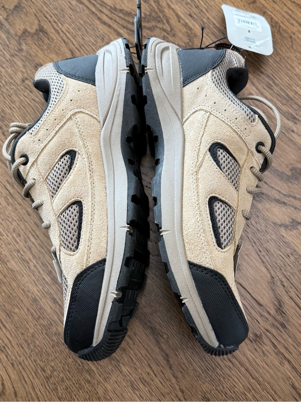 George Men's Beige Mesh & Leather Trainer - Beige men’s size 8